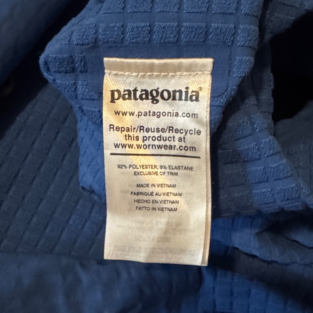 Patagonia Blue Performance Hooded Jacket - Picture 3 of 4